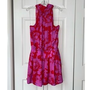DO+BE Pink and Red Floral Dress